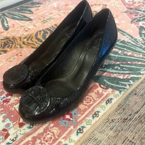 Tory Burch Black Women's Wedges